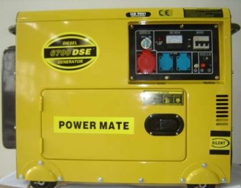 Power Mate 6700 strømaggregat diesel 1&3 fase 230V