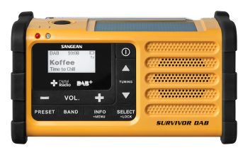 DAB solcelle radio gul Sangean MMR88