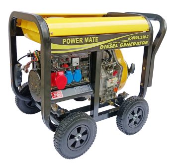Power Mate 6500 SMT 4- takts diesel aggregat 1 fas & 3 fas 230 VOLT