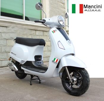 MANCINI MILANO 50CC SCOOTER HVIT 11"