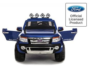 Ford Ranger elektrisk bil til barn med fjernkontroll, mp3 spiller & gummihjul
