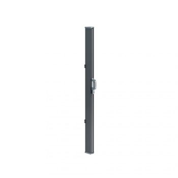Uttrekkbar sidemarkise levegg grå 300 cm