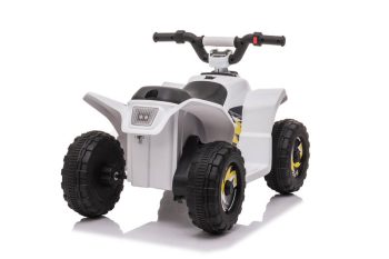 Tøff elektrisk barne ATV 6v hvit