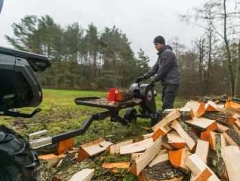 Girdrevet vedkløyver 34 tonn Verdens raskeste!