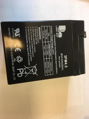 Batteri 6V 4,5Ah